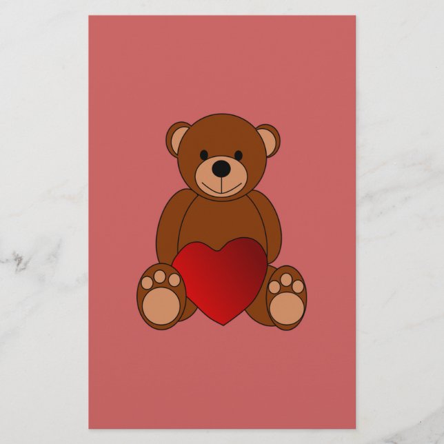 Papelería Teddy Love (Anverso)
