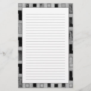 Papelería Tejido de paño negro africano con patrones geométr