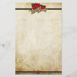 Papelería Tema del tatuaje urbano Rosa