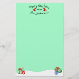 Papelería Tema personalizado de navidad de merry