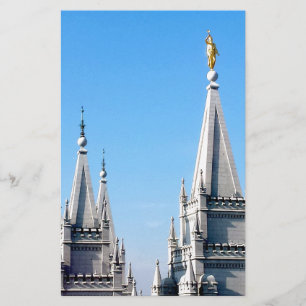 Papelería templo de salt lake city lds angel moroni