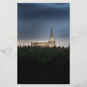Papelería templo mormón de la montaña oquirrh utah