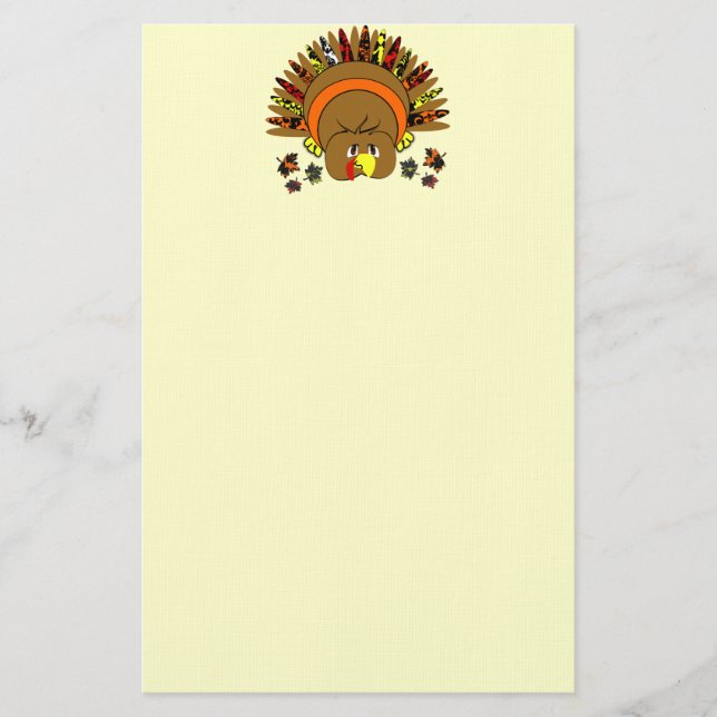 Papelería Testimonios del Día de Acción de Gracias en Turquí (Anverso)