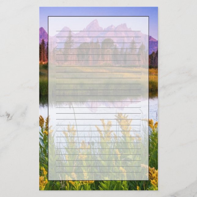 Papelería Teton Sunrise (Anverso)