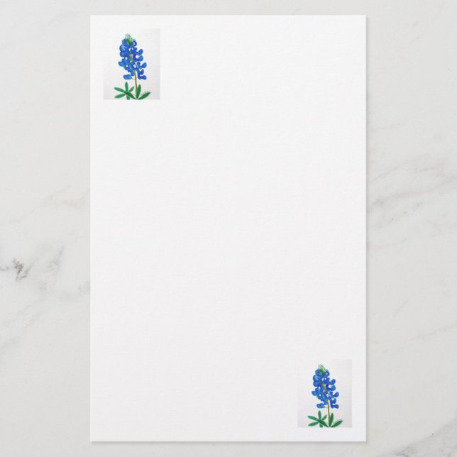 Papelería Texas Bluebonnet Stationery (Anverso)