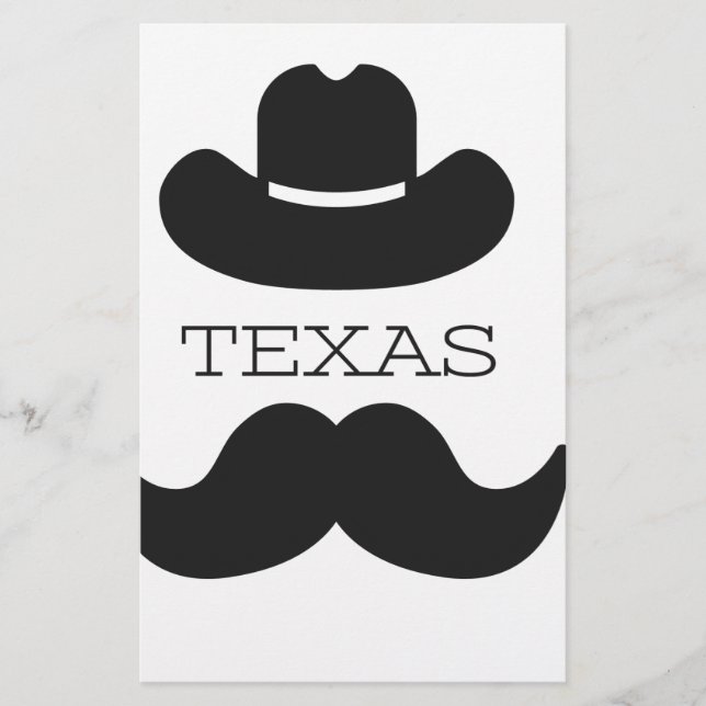 Papelería Texas en blanco (Anverso)