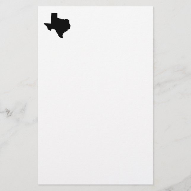 Papelería Texas en blanco y negro (Anverso)