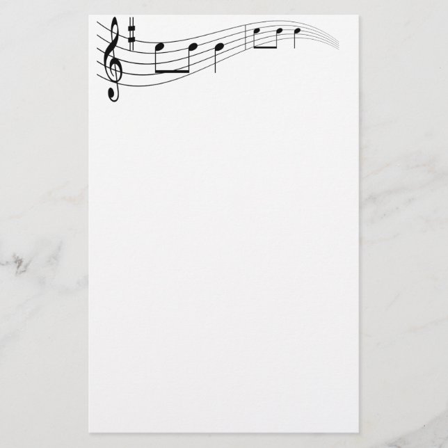 Papelería Texto musical (Anverso)