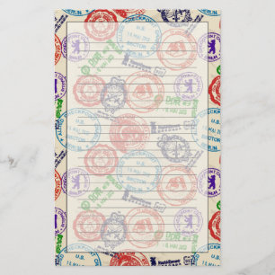 Papelería Textura con los sellos reales
