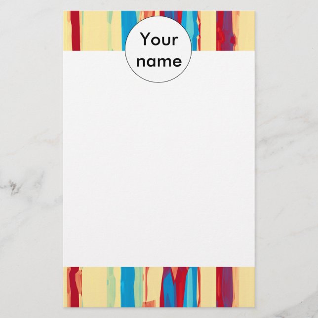 Papelería Textura de acuarelas (Anverso)