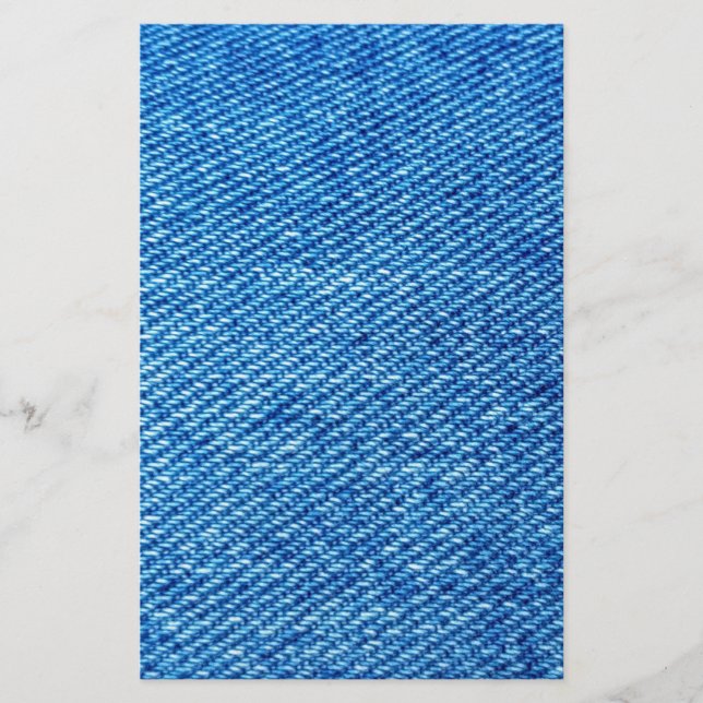 Papelería Textura de Denim Azul (Anverso)