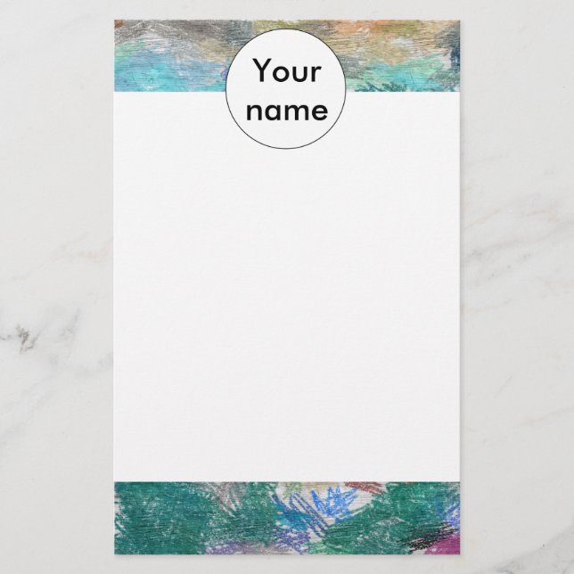 Papelería Textura de los cirayones (Anverso)