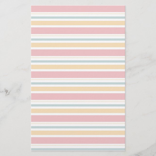 Papelería Textura de rayas naranjas rosadas (Anverso)