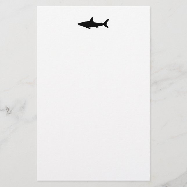 Papelería Tiburón nadando (Anverso)