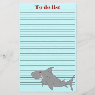 Papelería Tiburón para hacer la lista