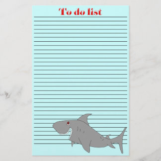Papelería Tiburón para hacer la lista