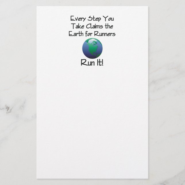 Papelería Tierra de carrera superior (Anverso)