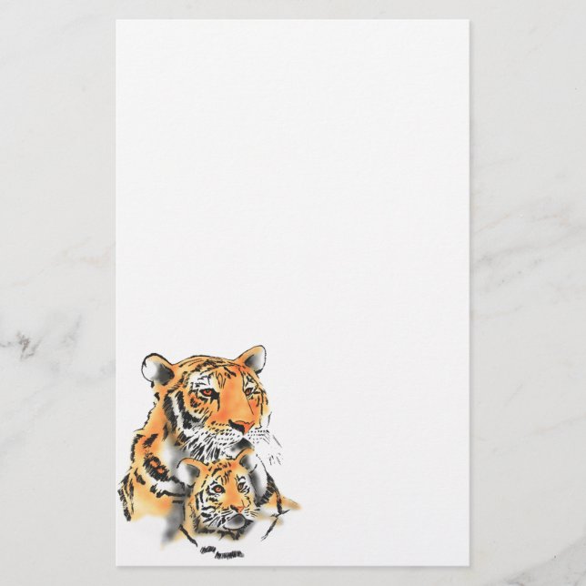 Papelería Tigres y copos (Anverso)