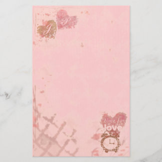 Papelería Time For Love Heart Stationary