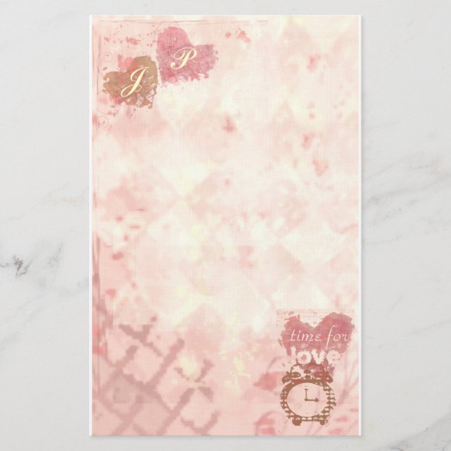 Papelería Time For Love Heart Stationary (Anverso)