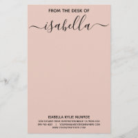 Tipografía elegante del escritorio de su nombre