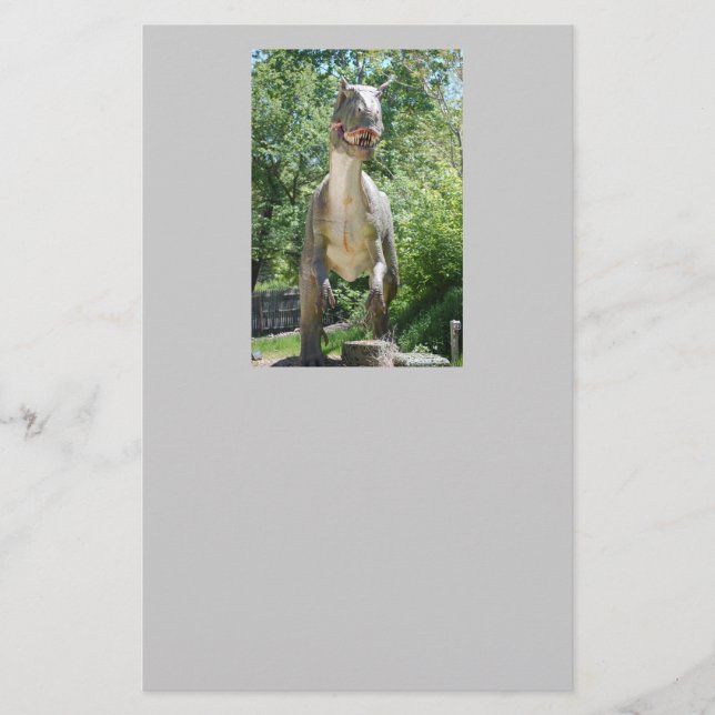 Papelería Tirannosauro Rex Dinosaurio (Anverso)