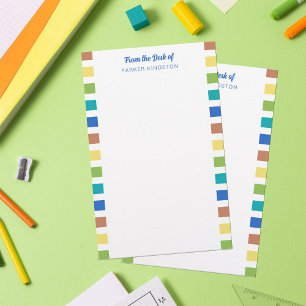 Papelería Tiras coloridas mudas del escritorio de