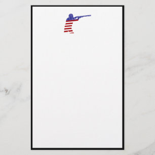Papelería Tiroteo de Rifle Patriótico en Estados Unidos