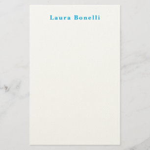 Papelería Título de nombre simple minimalista moderno profes