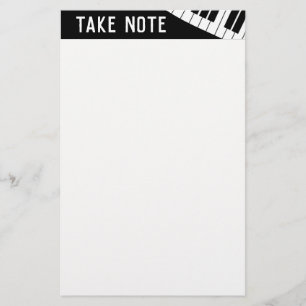 Papelería "Toma nota" Piano musical Stationery
