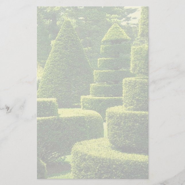 Papelería Topiary verde - efectos de escritorio (Anverso)