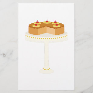 Papelería Torta al revés de la piña