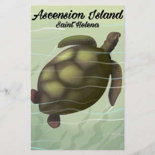 Papelería Tortuga marina de la Isla de la Ascensión