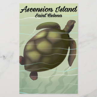 Papelería Tortuga marina de la Isla de la Ascensión