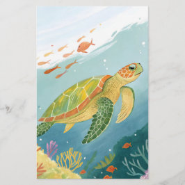 Papelería Tortuga pintada