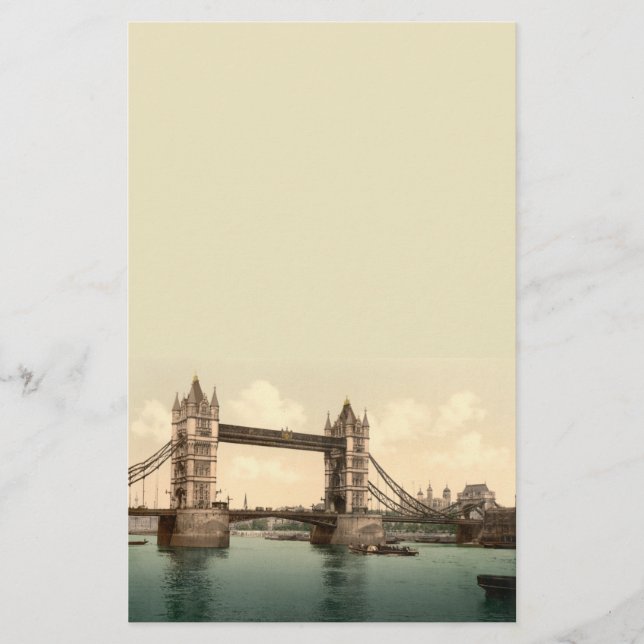 Papelería Tower Bridge II, Londres, Inglaterra (Anverso)