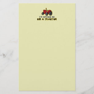 Papelería Tractor divertido