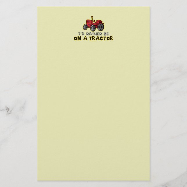 Papelería Tractor divertido (Anverso)