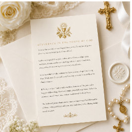 Papelería Traditional Catholic Wedding Guest Attire Card