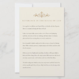 Papelería Traditional Latin Mass Dress Code Insert
