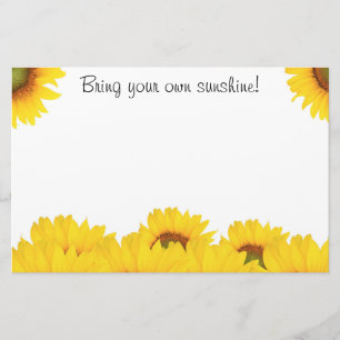 Papelería Traiga sus propios girasoles solares