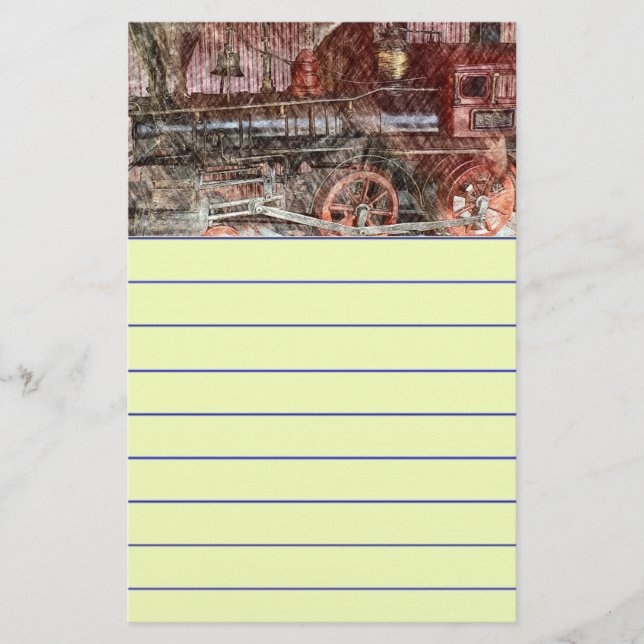 Papelería Tren antiguo (Anverso)