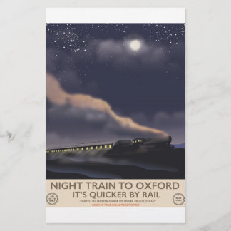 Papelería Tren nocturno a Oxford