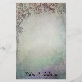 Papelería Tricolor con vinas verdes