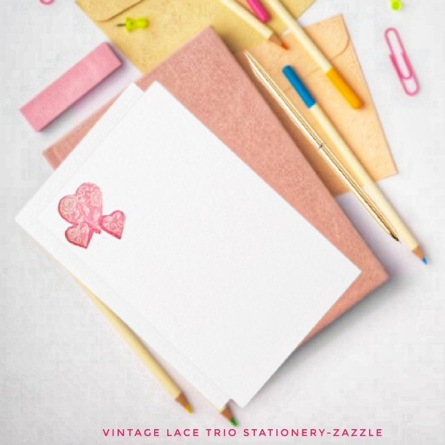 Papelería Trío de encaje vintage (Subido por el creador)