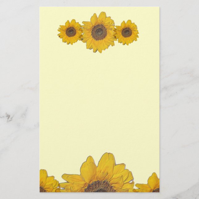 Papelería trío de girasol (Anverso)