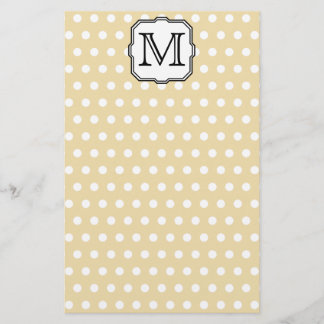 Papelería Tu carta. Monograma personalizado. Punto de Polka 