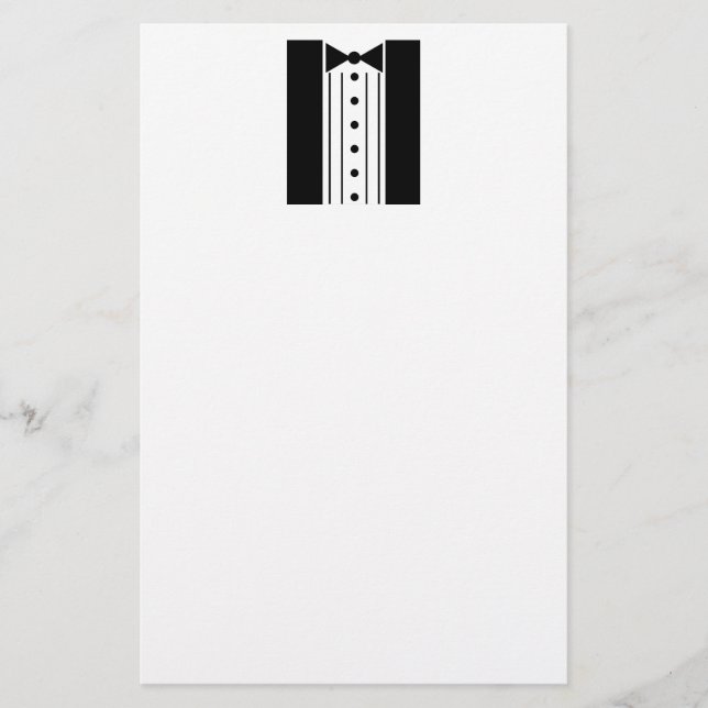 Papelería Tuxedo Stationery (Anverso)