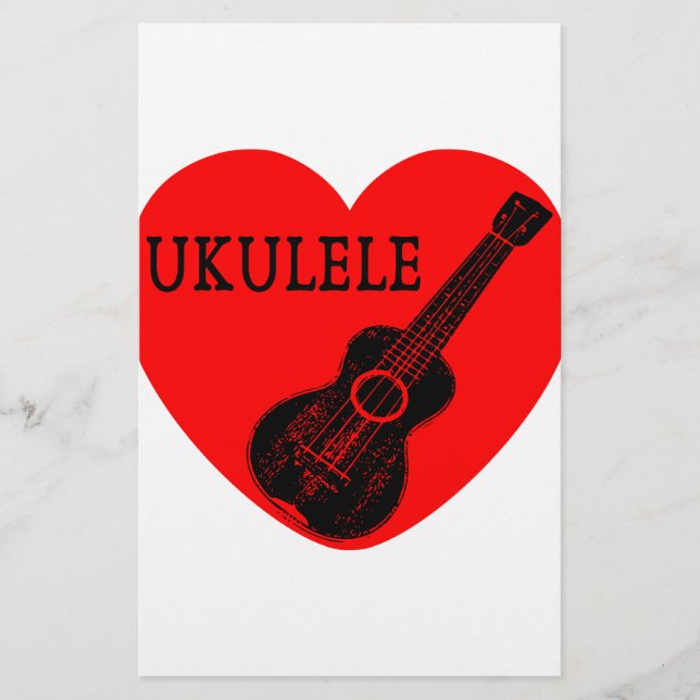Papelería Ukulele Love (Anverso)