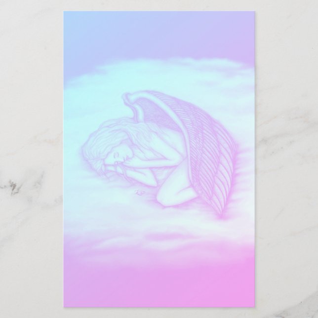 Papelería Un ángel dormido (Anverso)
